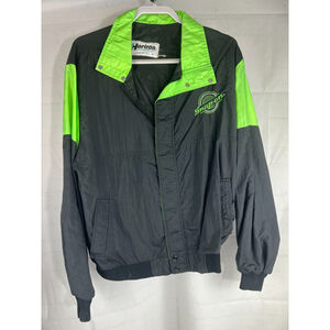 Men's Horizon Sportswear Snap On Tools Windbreaker Jacket Size XL Black EUC